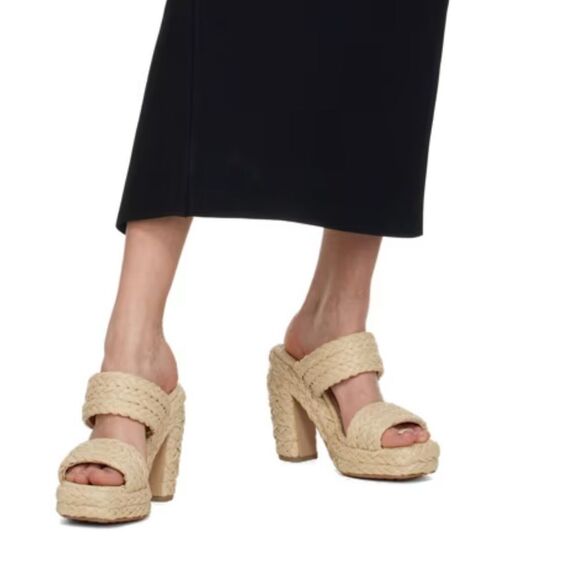 Bottega Veneta Trinity Weave Raffia Platform Sandals size 36 - Picture 4 of 15